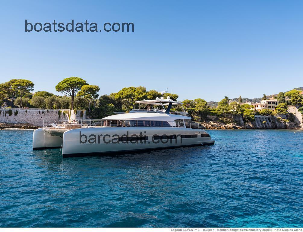 Lagoon SEVENTY 8 recensioni e scheda tecnica